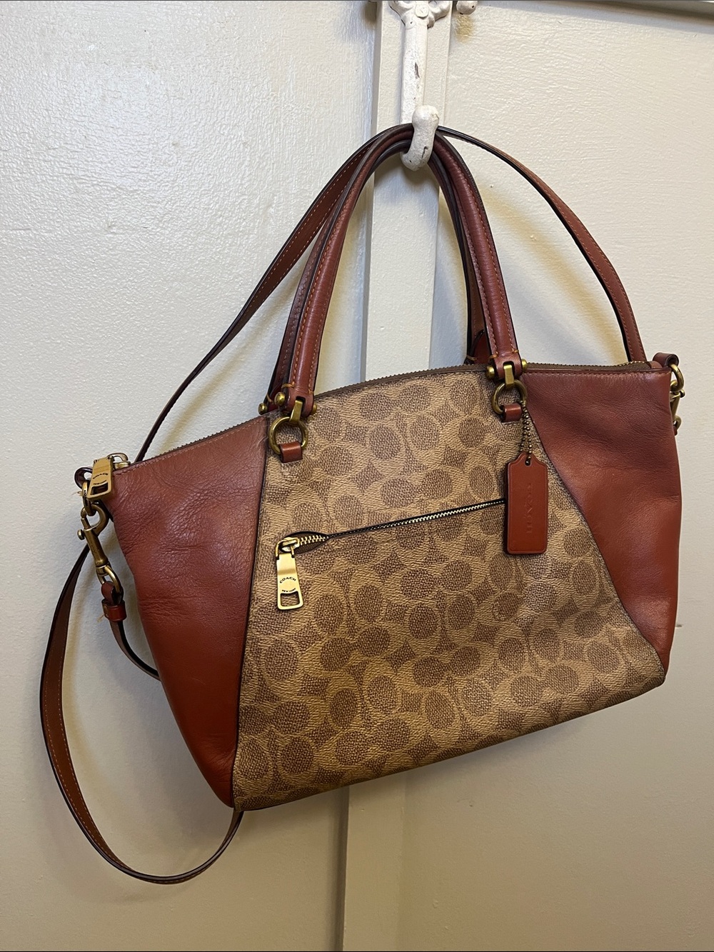 Coach Prairie Satchel In Signature Canvas